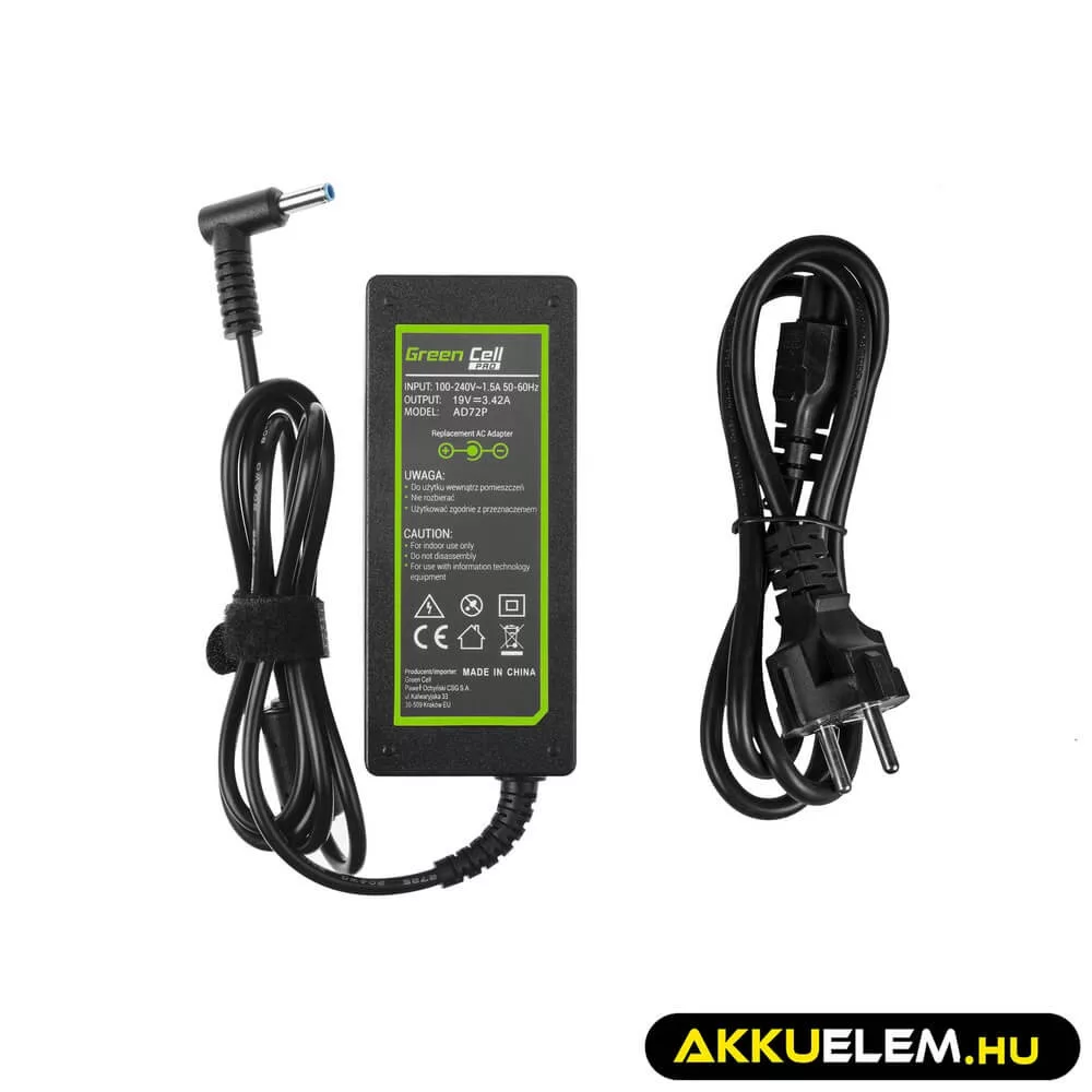 Utángyártott PRO laptop adapter töltő / AC Adapter 19V 3.42A 65W AsusPro BU400 BU400A PU551 PU551L PU551LA PU551LD PU551J PU551JA