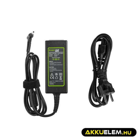 Utángyártott PRO laptop adapter töltő / AC Adapter 19V 2.1A 40W Asus Eee PC 1001PX 1001PXD 1005HA 1201HA 1201N 1215B 1215N X101 X101CH - GreenCell
