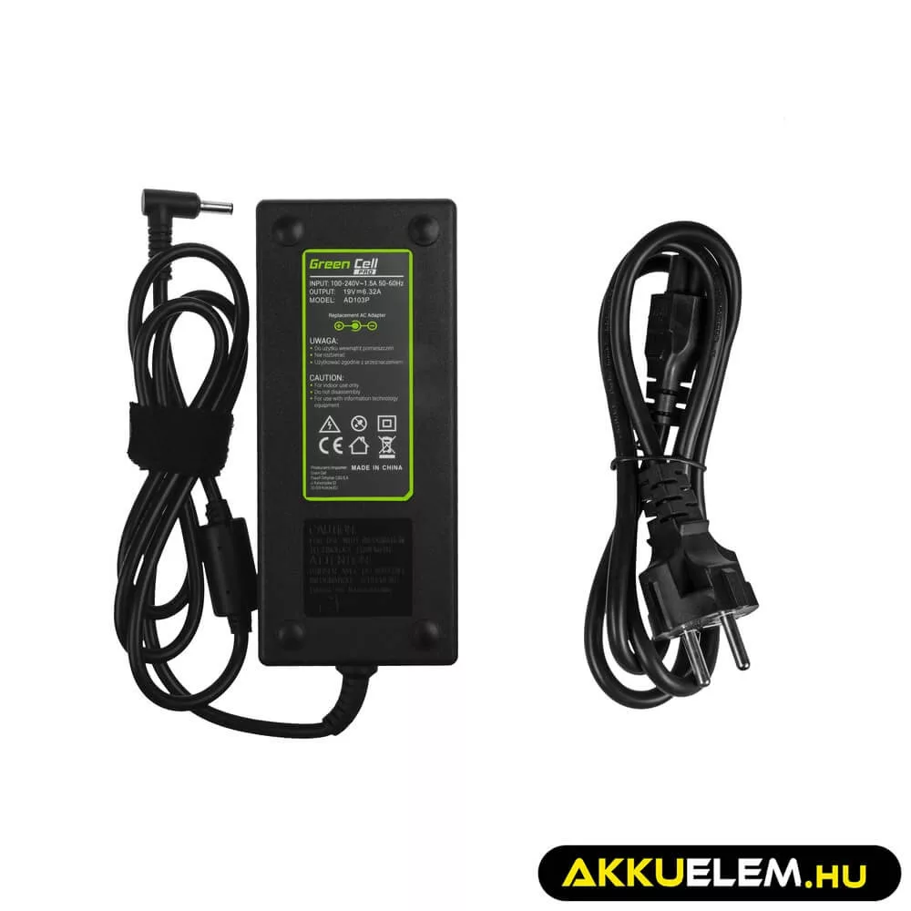 Utángyártott PRO laptop adapter töltő / AC Adapter 19V 6.32A 120W Asus N501J N501JW Zenbook Pro UX501 UX501J UX501JW UX501V UX501VW