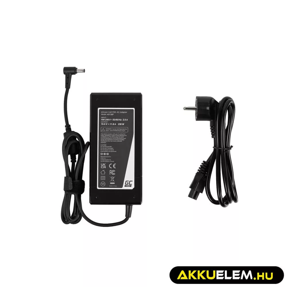 Utángyártott PRO 19.5V 11.8A 230W Asus ROG Strix G531GU Laptop töltő