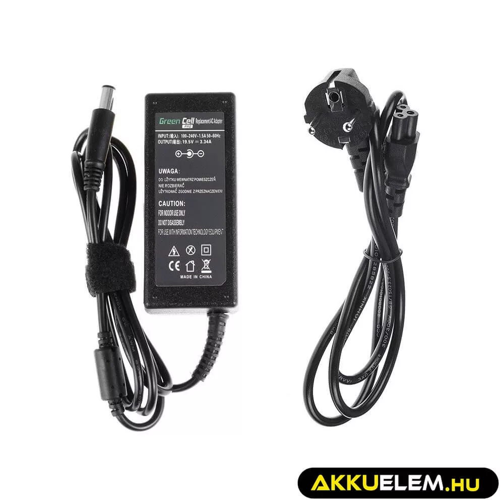 Utángyártott PRO laptop adapter töltő AC Adapter Dell Inspiron 1525 1526 3460 Studio 1535 Vostro 1440 3300 19.5V 3.34A