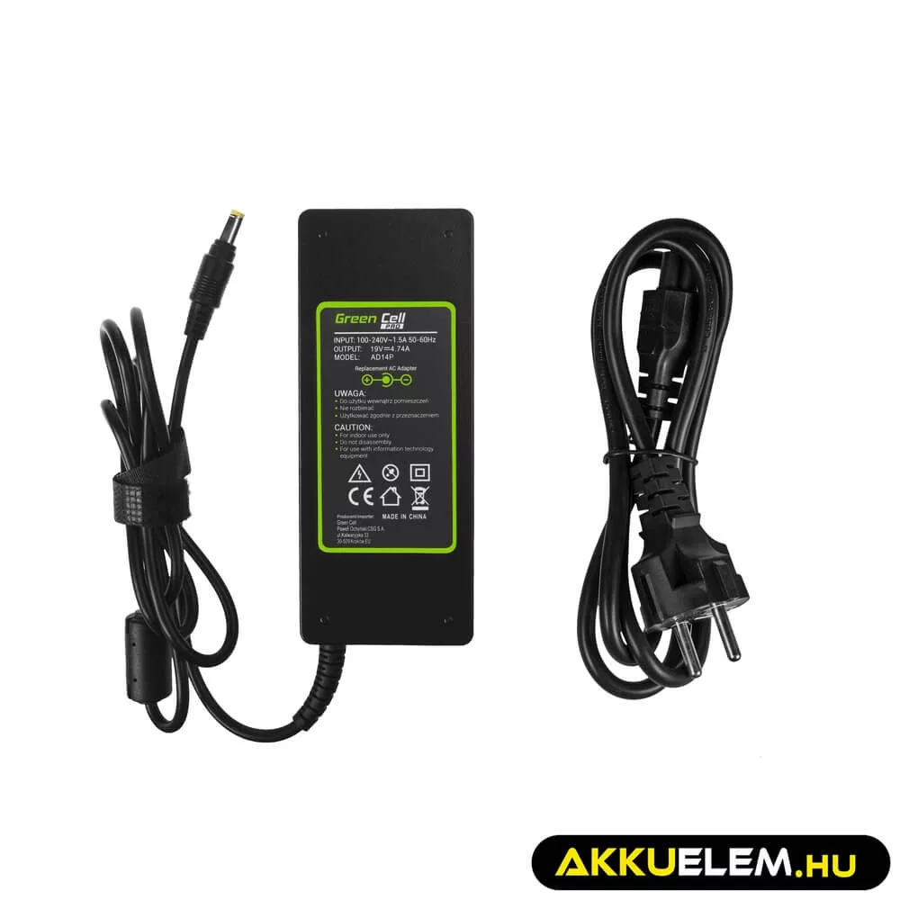 Utángyártott PRO laptop adapter töltő AC Adapter HP Compaq NC6000 NX6100 NX8220 19V 4.74A