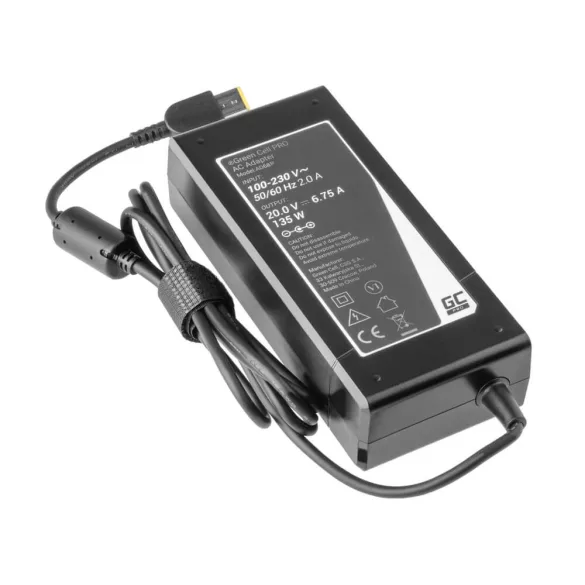 Utángyártott PRO laptop adapter töltő / AC Adapter 20V 6.75A 135W Lenovo IdeaPad Gaming L340-15 L340-17 15ARH05 15IMH05 Legion Y520 Y530 - GreenCell