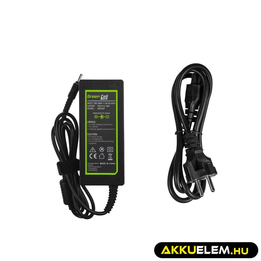 Utángyártott PRO töltő / AC Adapter 19V 3.16A 60W Samsung NP730U3E ATIV Book 5 NP530U4E ATIV Book 7 NP740U3E