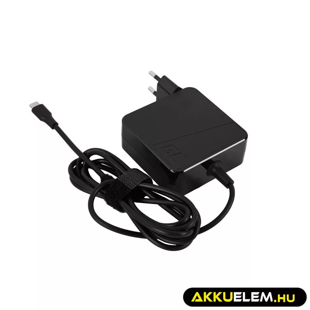 Utángyártott AC ADapter PRO USB-C 65W laptopokhoz tabletekhez mobilokhoz