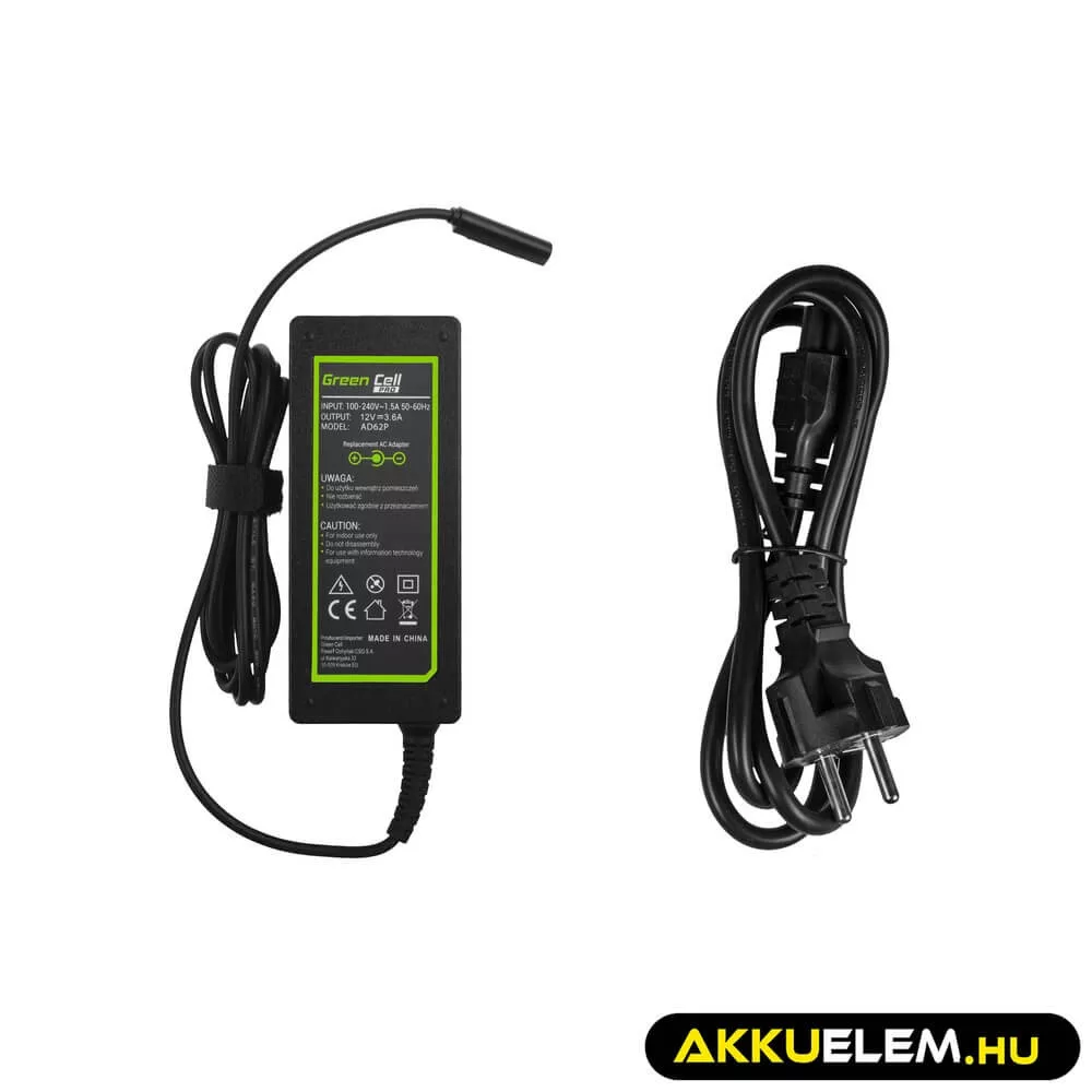 Utángyártott PRO töltő / AC Adapter 12V 3.6A 48W Microsoft Surface RT RT/2 Pro i Pro 2