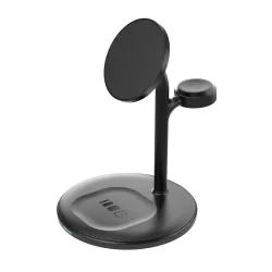   Greencell MagScape Inductive töltő St3-in-1 MagSafe iPhone Apple AirPods other wireless headphones