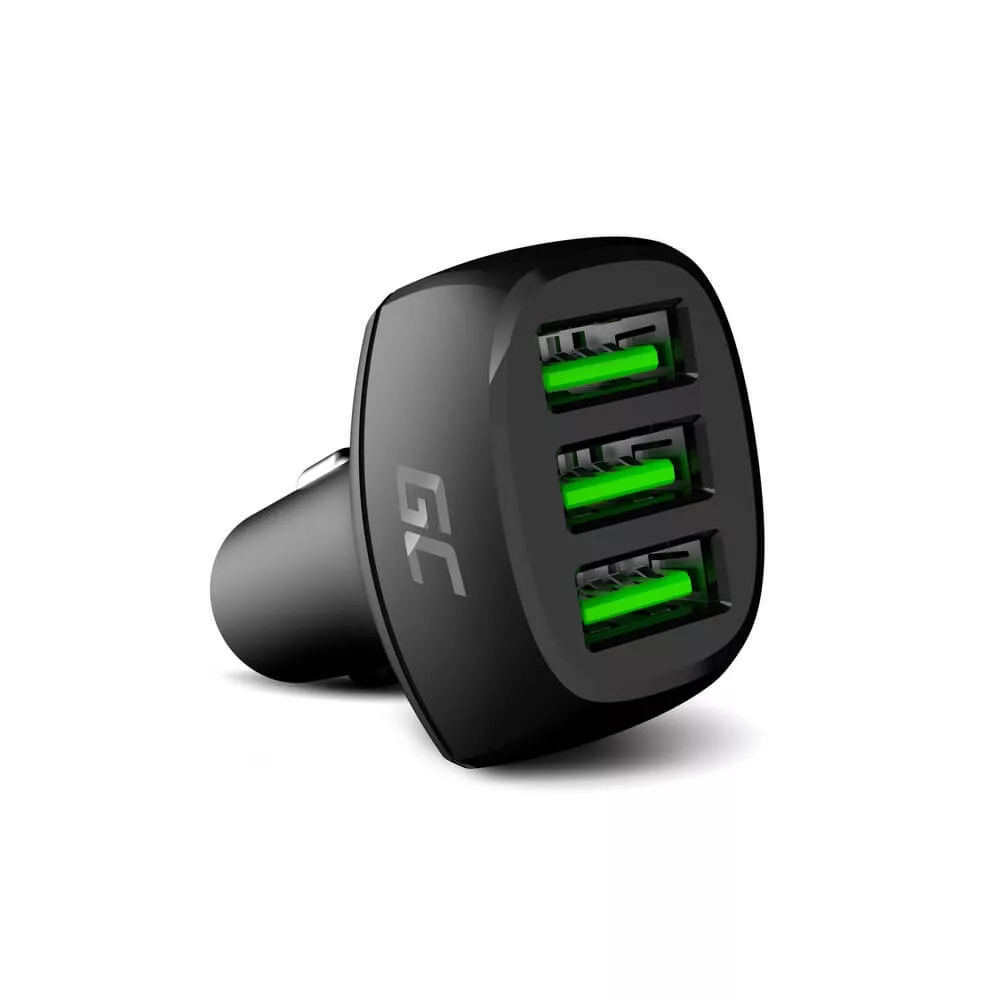 Greencell PowerRide 54W 3xUSB 18W autós töltő Ultra Charge gyorstöltő technology