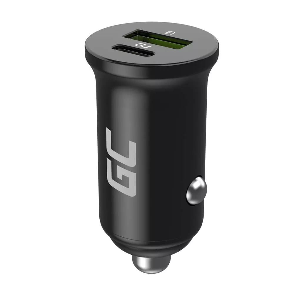 Greencell autós töltő 38W PowerRide Nano38 mit USB-C USB-A Power Delivery Ultra Charge Greencell autós töltő 38W PowerRide Nano38 mit USB-C USB-A Power Delivery Ultra Charge