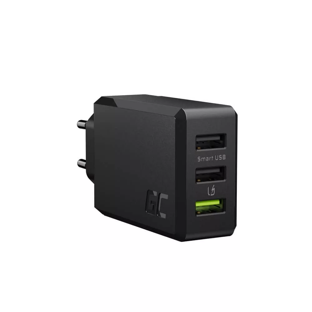 Greencell ChargeSource 3 3xUSB 30W gyorstöltő technology Ultra Charge Smart Charge Greencell ChargeSource 3 3xUSB 30W gyorstöltő technology Ultra Charge Smart Charge