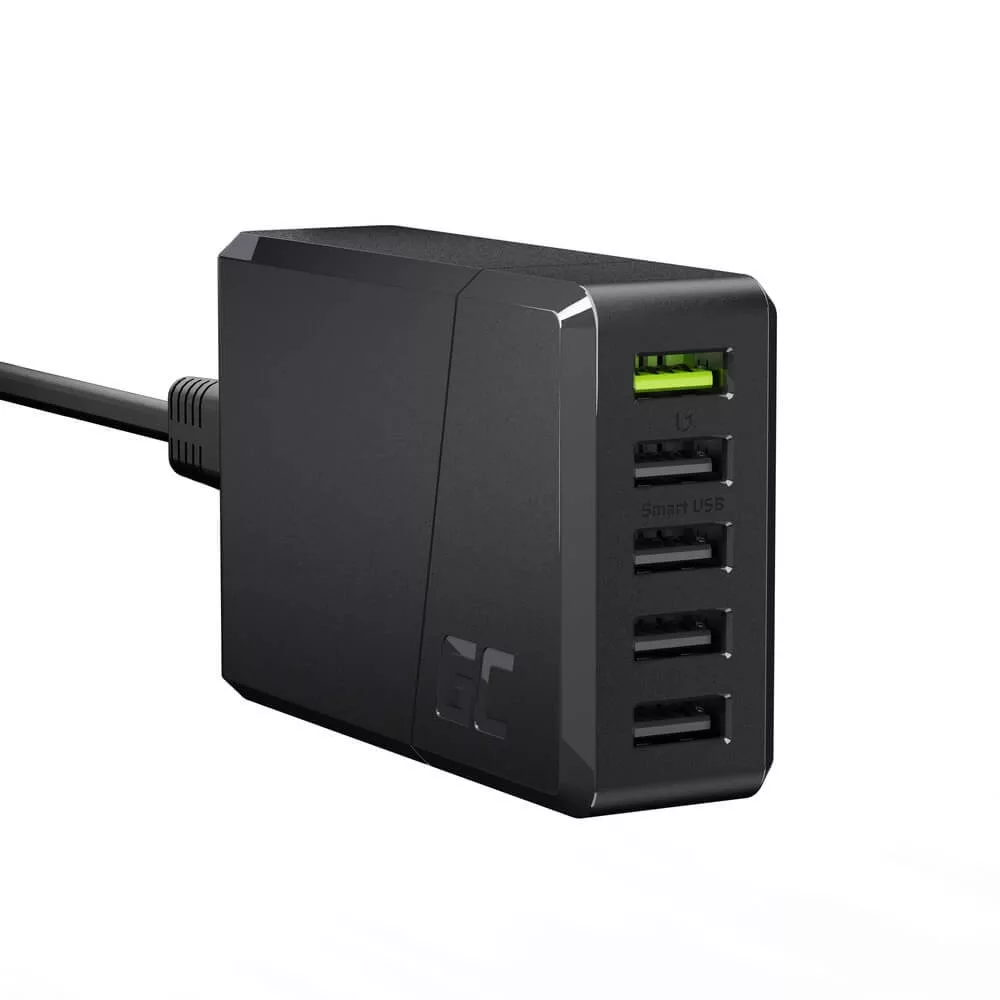 Greencell ChargeSource 5 5xUSB 52W töltő gyorstöltő Ultra Charge Smart Charge Greencell ChargeSource 5 5xUSB 52W töltő gyorstöltő Ultra Charge Smart Charge