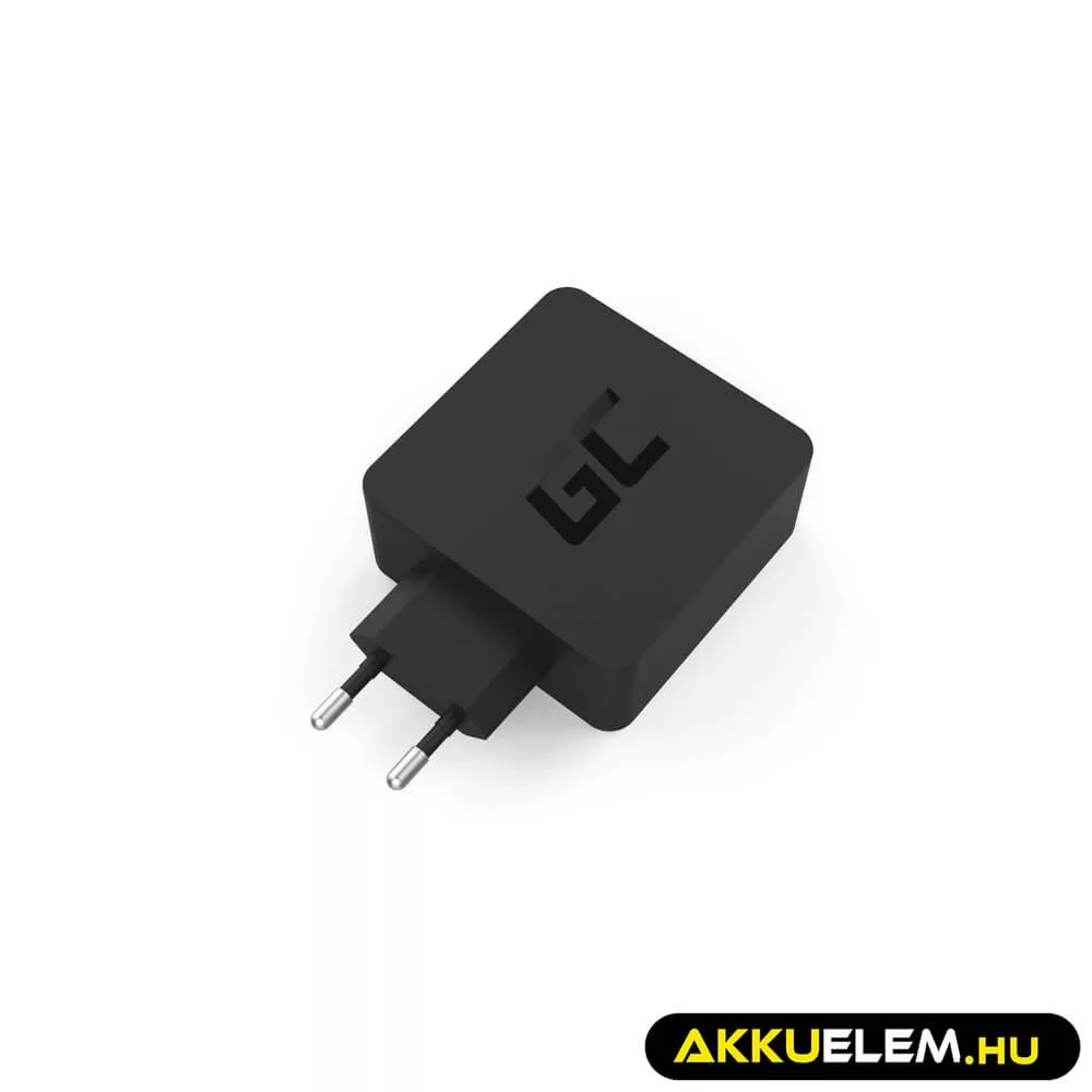 Greencell töltő USB-C 45W PD kábel USB-C extra USB port Asus ZenBook HP Spectre HP Envy x2