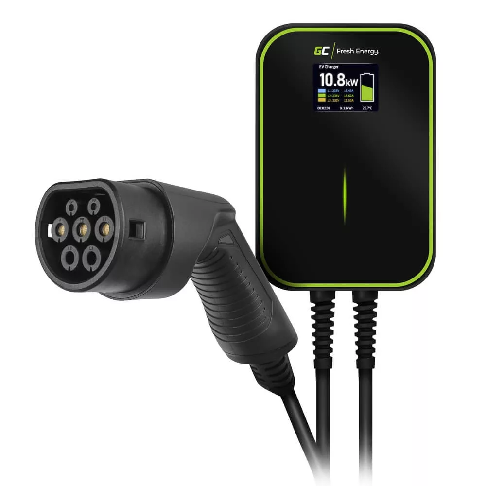 Greencell Wallbox EV PowerBox 22kW töltő Type 2 kábellel (6m) elektromos autókhoz plug-in hybridekhez Greencell Wallbox EV PowerBox 22kW töltő Type 2 kábellel (6m) elektromos autókhoz plug-in hybridekhez
