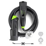 Greencell Habu EV Mobile töltő 11 kW 7 m Type 2 CEE 16 A elektromos autókhoz EV PHEV 2in1 Wallbox App - GreenCell