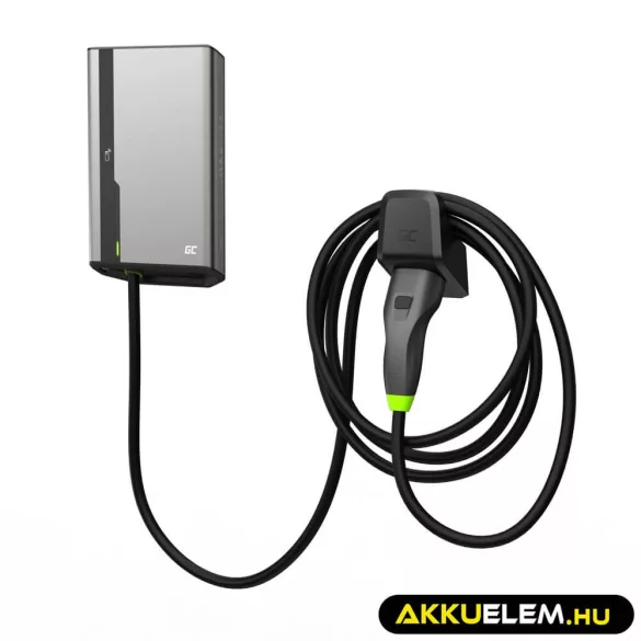 Greencell HabuDen Wallbox 22kW 32A 7.5m NFC kábel Type 2 Smart EV töltőállomás App Bluetooth WiFi - GreenCell