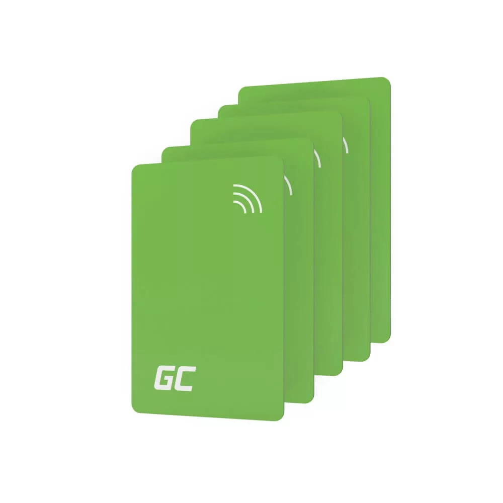 Greencell HabuDen NFC kártyakészlet elektromos autó töltőállomásokhoz Greencell HabuDen NFC kártyakészlet elektromos autó töltőállomásokhoz