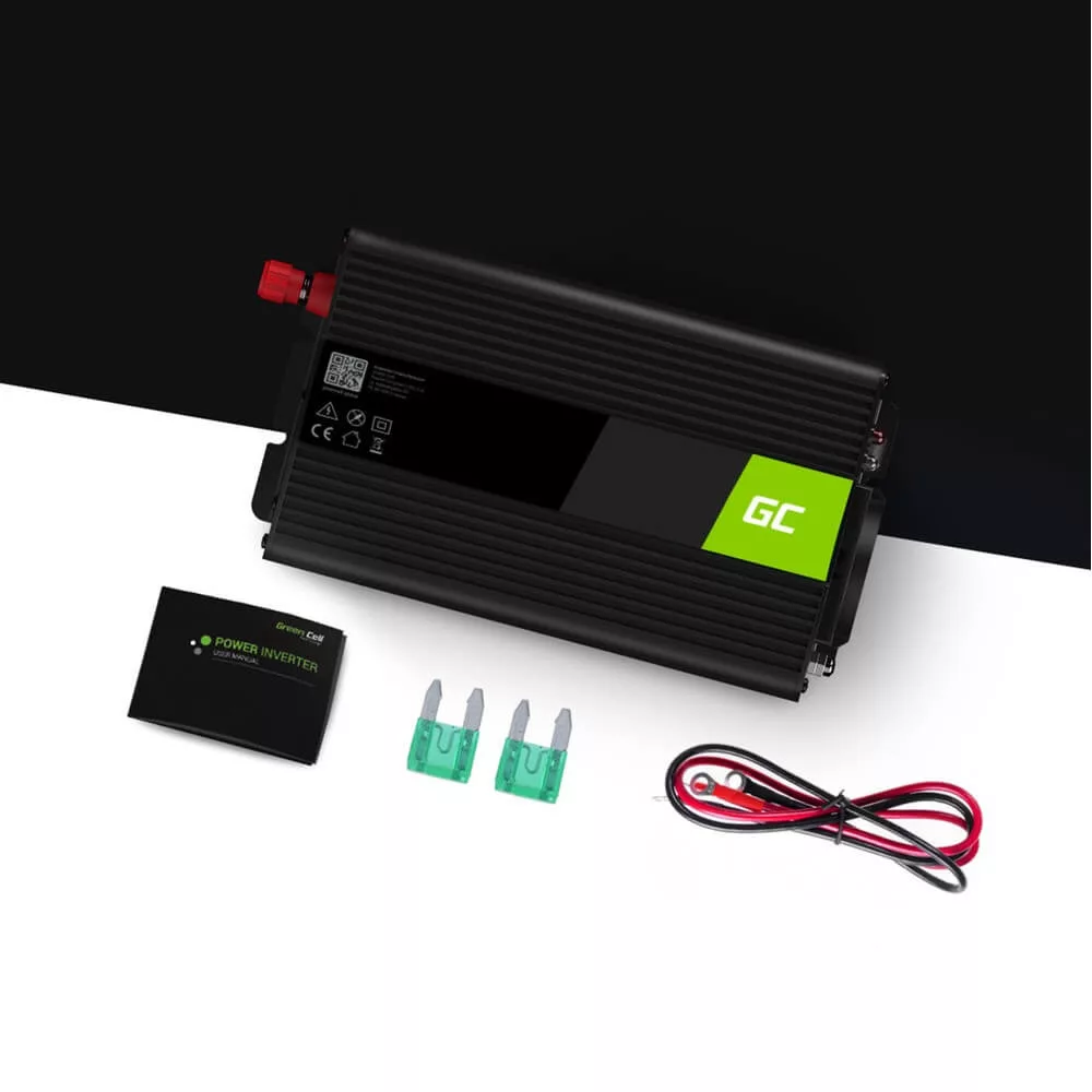 GreenCell Inverter UPS-ekhez 12V 230V Tiszta szinuszhullámú 300W/600W kazánokhoz keringetőszivattyúkhoz GreenCell Inverter UPS-ekhez 12V 230V Tiszta szinuszhullámú 300W/600W kazánokhoz keringetőszivattyúkhoz