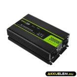 GreenCell Inverter 12V 230V 2000W/4000W Tiszta szinuszhullámú - GreenCell
