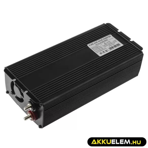 GreenCell Inverter 12V 230V 500W/1000W Tiszta szinuszhullámú - GreenCell