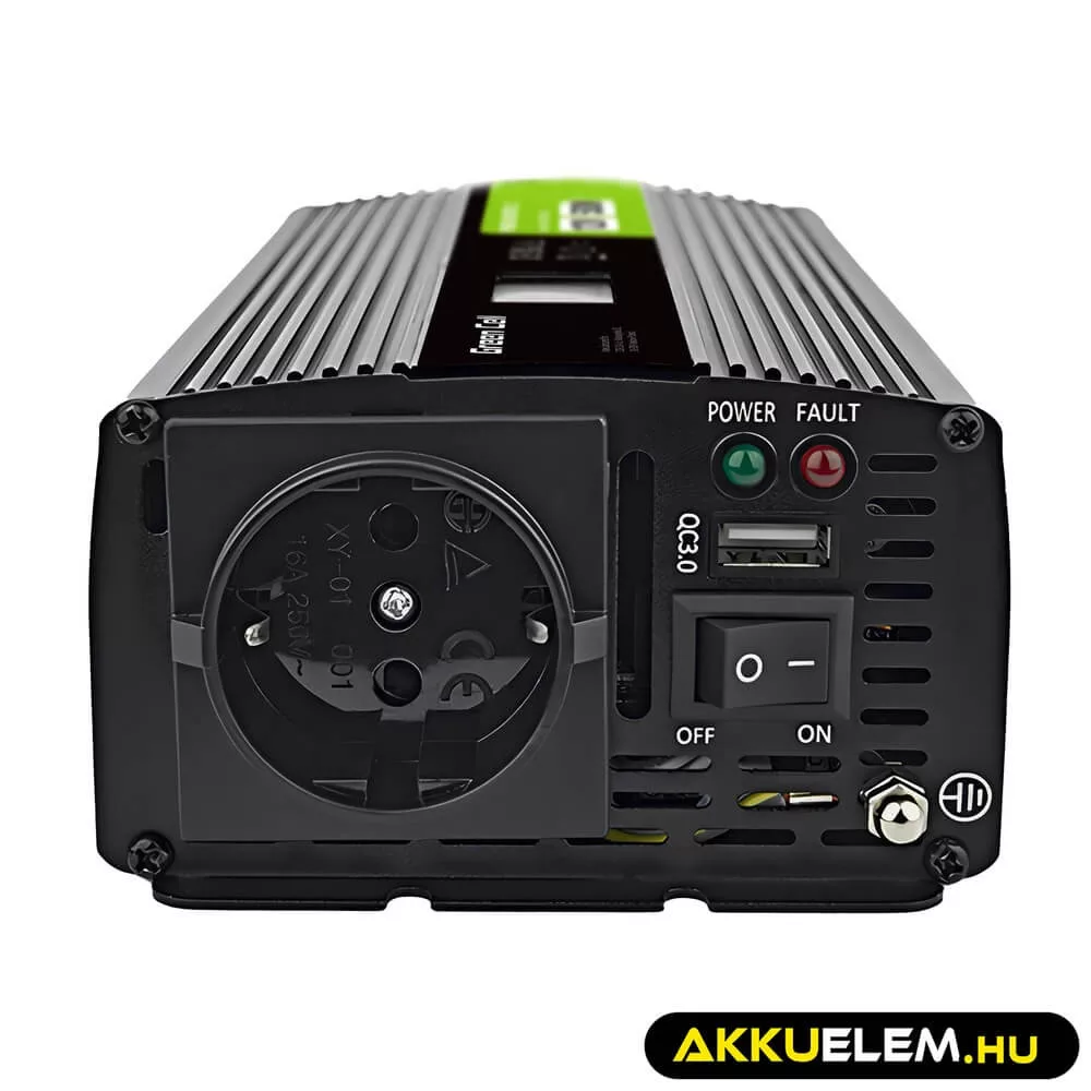GreenCell autós Inverter 12V 230V 500W/1000W