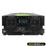 GreenCell Inverter LCD 12 volt 2000W/40000W autós inverter kijelző Tiszta szinuszhullámú - GreenCell