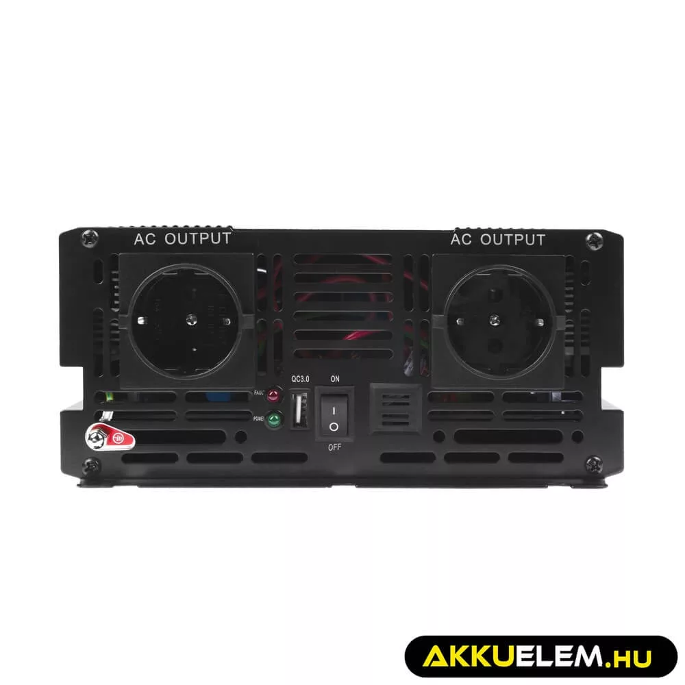 GreenCell Inverter 24V 230V 2000W/4000W Tiszta szinuszhullámú