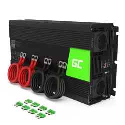   GreenCell Inverter 24V 230V 3000W/6000W Tiszta szinuszhullámú