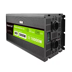   GreenCell Inverter LCD 48V 5000W/10000W autós inverter kijelző Tiszta szinuszhullámú