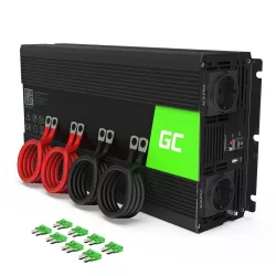   GreenCell Inverter 24V 230V 2000W/4000W Módosított szinuszhullámú