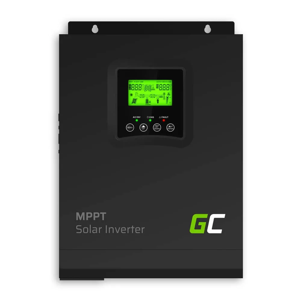GreenCell Solar Inverter Off-Grid converter MPPT Solar töltő 12VDC 230VAC 1000VA / 1000W Tiszta szinuszhullámú GreenCell Solar Inverter Off-Grid converter MPPT Solar töltő 12VDC 230VAC 1000VA / 1000W Tiszta szinuszhullámú