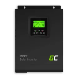   GreenCell Solar Inverter Off-Grid converter MPPT Solar töltő 12VDC 230VAC 1000VA / 1000W Tiszta szinuszhullámú