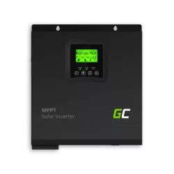   GreenCell Solar Inverter Off-Grid converter MPPT Solar töltő 24VDC 230VAC 3000VA/3000W Tiszta szinuszhullámú