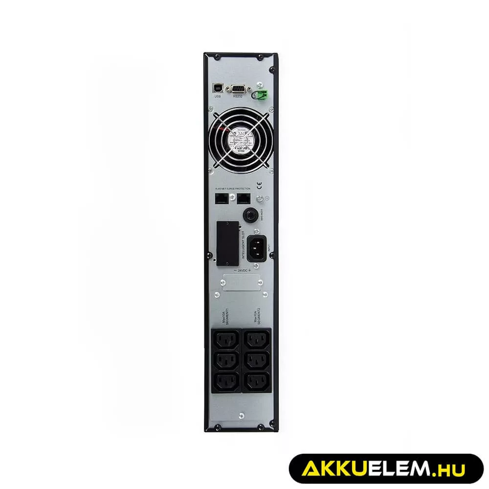 GreenCell Tiszta szinuszos szünetmentes tápegység (UPS) RTII 1000VA 900W LCD kijelző