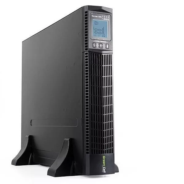 GreenCell Tiszta szinuszos szünetmentes tápegység (UPS) RTII 2000VA 1800W LCD kijelző