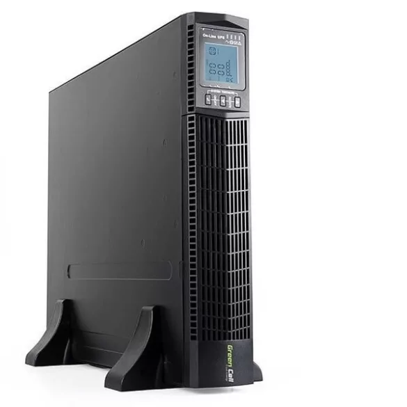 GreenCell Tiszta szinuszos szünetmentes tápegység (UPS) RTII 2000VA 1800W LCD kijelző - GreenCell