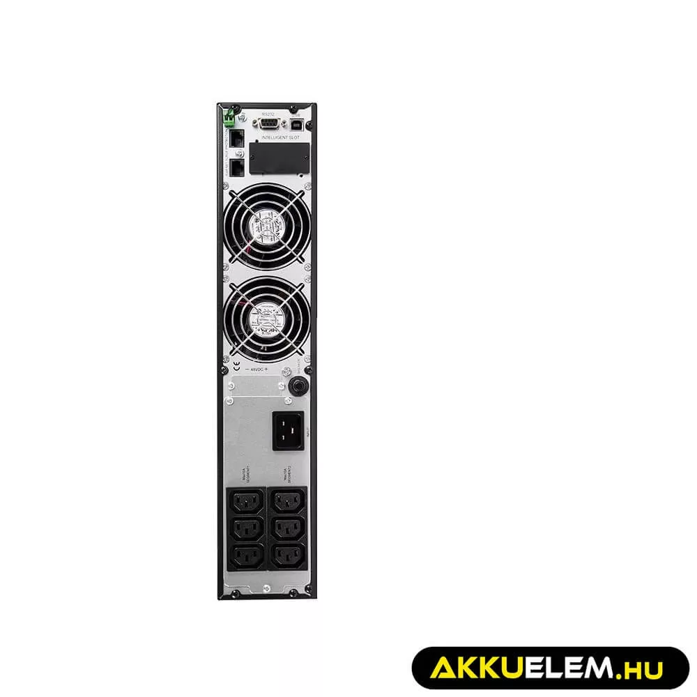 GreenCell Tiszta szinuszos szünetmentes tápegység (UPS) RTII 2000VA 1800W LCD kijelző