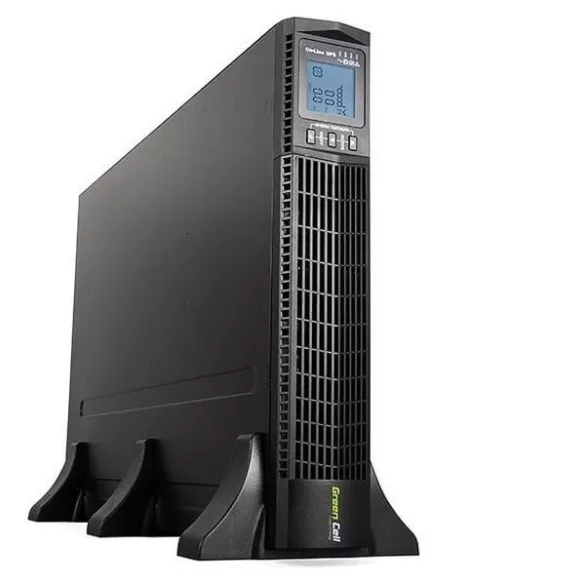 GreenCell Tiszta szinuszos szünetmentes tápegység (UPS) RTII 3000VA 2700W LCD kijelző - GreenCell