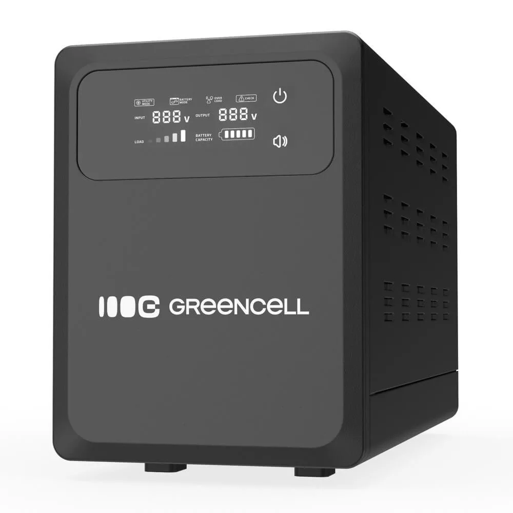 GreenCell Tiszta szinuszos szünetmentes tápegység (UPS) 2000VA 1200W LCD kijelző GreenCell Tiszta szinuszos szünetmentes tápegység (UPS) 2000VA 1200W LCD kijelző
