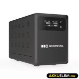 GreenCell Tiszta szinuszos szünetmentes tápegység (UPS) 2000VA 1200W LCD kijelző - GreenCell