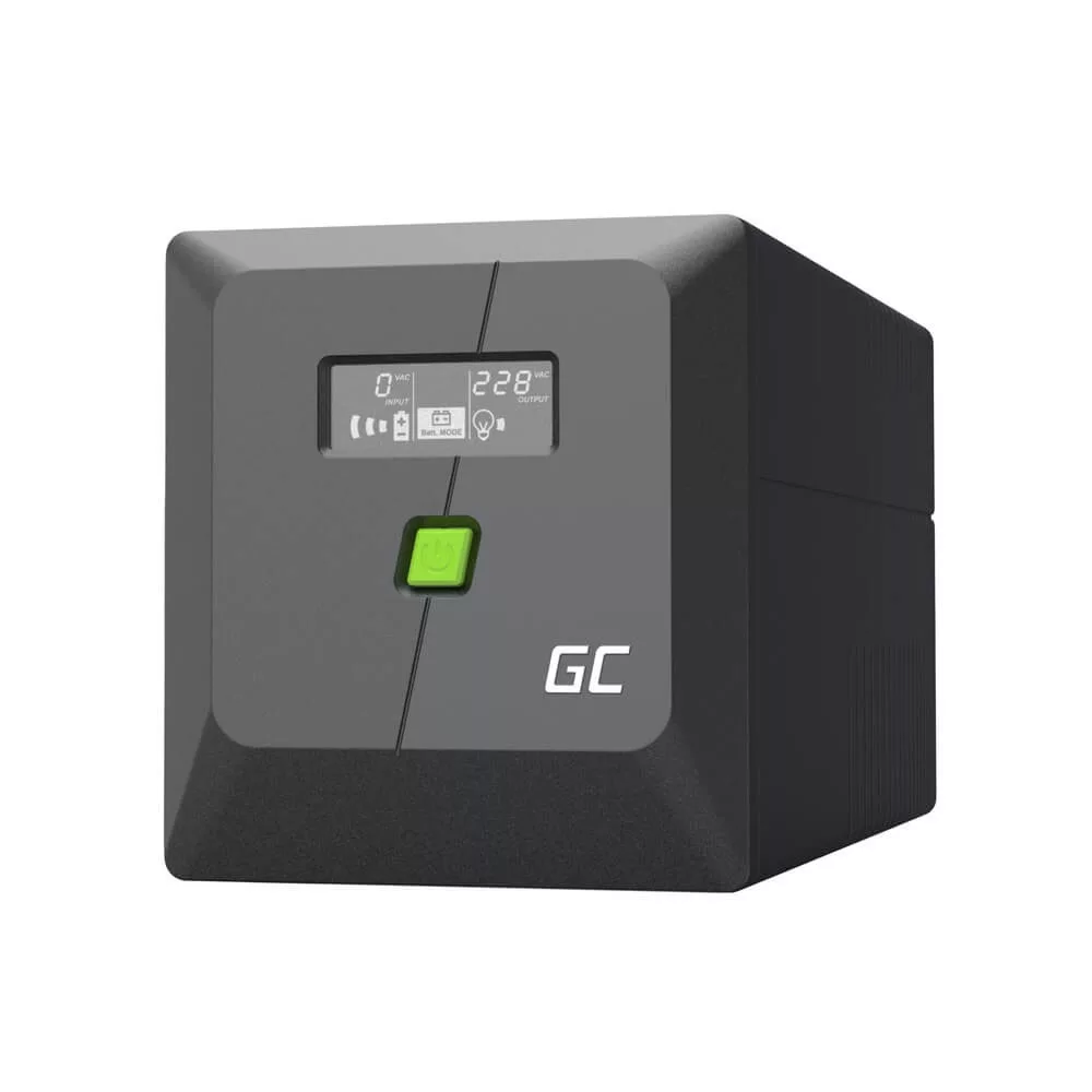 GreenCell Tiszta szinuszos szünetmentes tápegység (UPS) 750VA 480W PowerProof LCD kijelző GreenCell Tiszta szinuszos szünetmentes tápegység (UPS) 750VA 480W PowerProof LCD kijelző