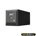 GreenCell Tiszta szinuszos szünetmentes tápegység (UPS) 1000VA 700W PowerProof LCD kijelző - GreenCell