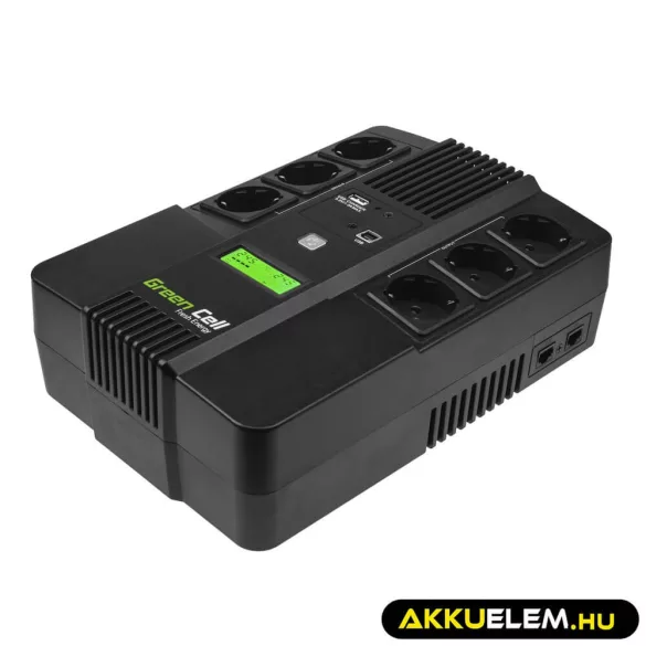GreenCell Módosított szinuszos szünetmentes tápegység (UPS) AiO 600VA 360W - GreenCell