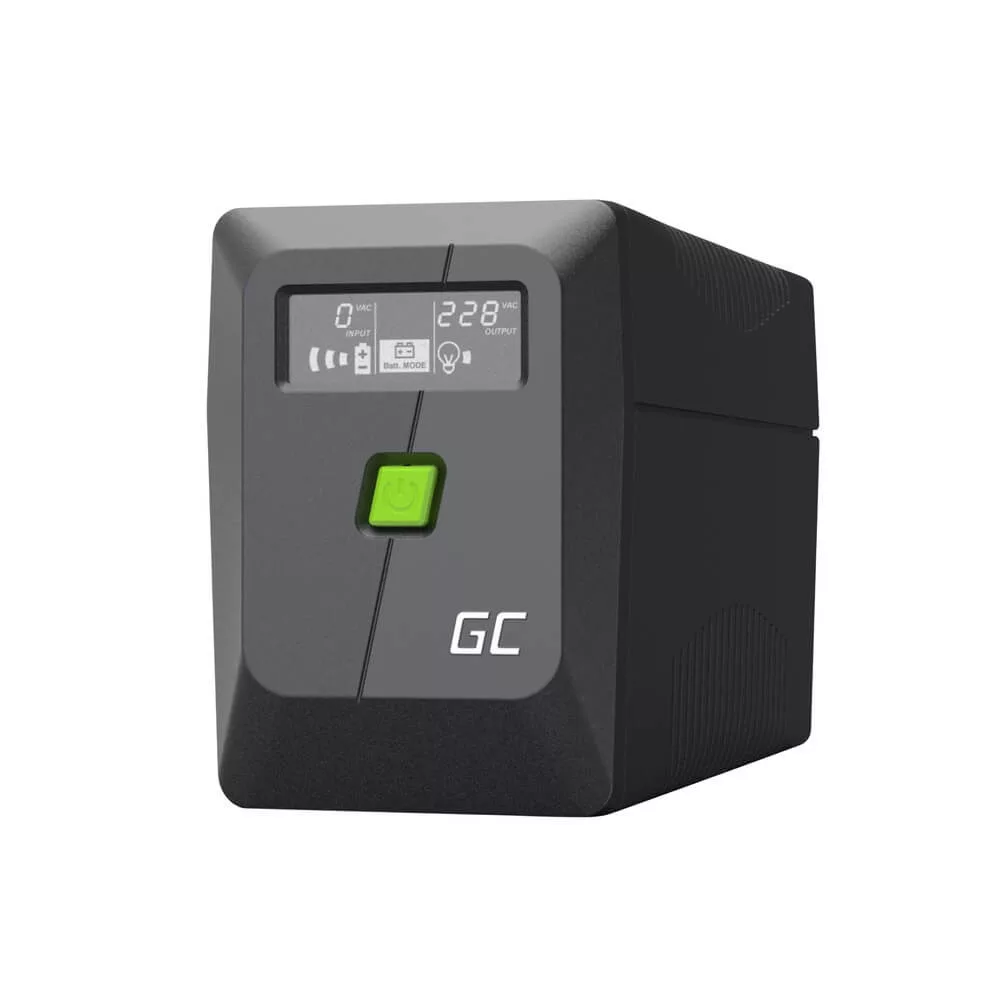 GreenCell Módosított szinuszos szünetmentes tápegység (UPS) Backhálózati táp 650VA 360W PowerProof LCD kijelző GreenCell Módosított szinuszos szünetmentes tápegység (UPS) Backhálózati táp 650VA 360W PowerProof LCD kijelző