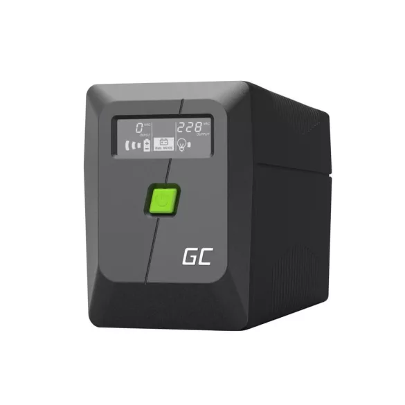 GreenCell Módosított szinuszos szünetmentes tápegység (UPS) Backhálózati táp 650VA 360W PowerProof LCD kijelző - GreenCell