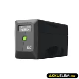 GreenCell Módosított szinuszos szünetmentes tápegység (UPS) Backhálózati táp 650VA 360W PowerProof LCD kijelző - GreenCell