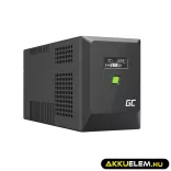 GreenCell Módosított szinuszos szünetmentes tápegység (UPS) 2000VA 1200W PowerProof LCD kijelző - GreenCell