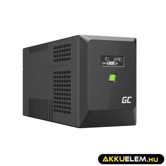 GreenCell Módosított szinuszos szünetmentes tápegység (UPS) 2000VA 1200W PowerProof LCD kijelző - GreenCell