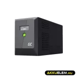 GreenCell Módosított szinuszos szünetmentes tápegység (UPS) 2000VA 1200W PowerProof LCD kijelző - GreenCell