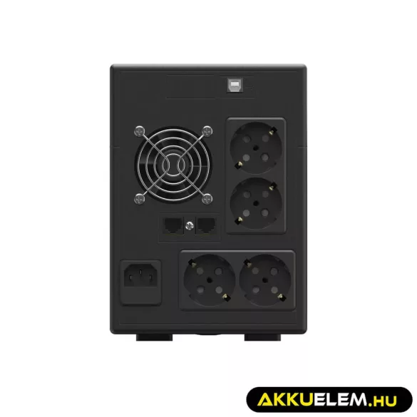 GreenCell Módosított szinuszos szünetmentes tápegység (UPS) 2000VA 1200W PowerProof LCD kijelző - GreenCell