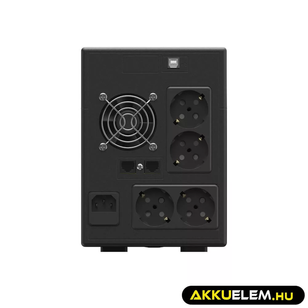 GreenCell Módosított szinuszos szünetmentes tápegység (UPS) 1500VA 900W PowerProof LCD kijelző